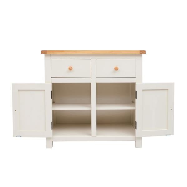 Cabinet Bits Maggiori Off White 2 Drawer 2 Door Sideboard Wood Knob