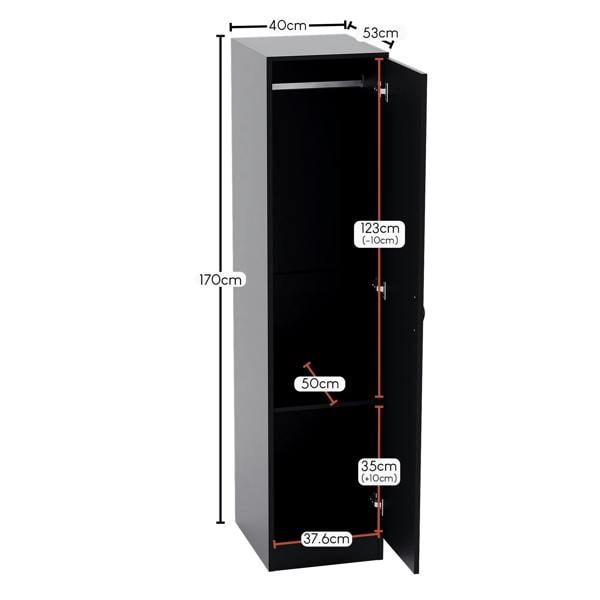 Vida Designs Riano 1 Door Wardrobe