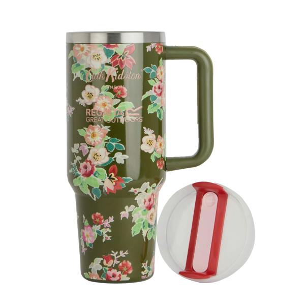 Regatta Cath Kidston Floral Thermulate Insulated 1.2L Travel Mug - Khaki - 