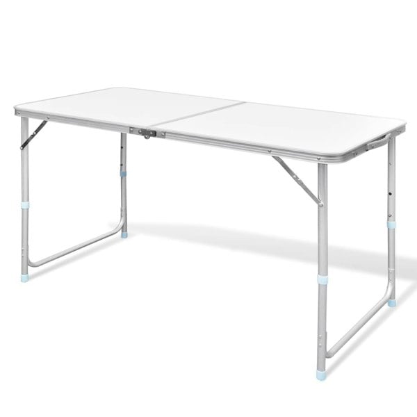 Berkfield Foldable Camping Table Height Adjustable Aluminium 120 x 60 cm