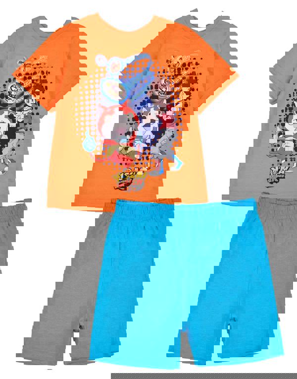 Yo Kai Watch Boys Orange Short Sleeve Short Leg Pyjama Set