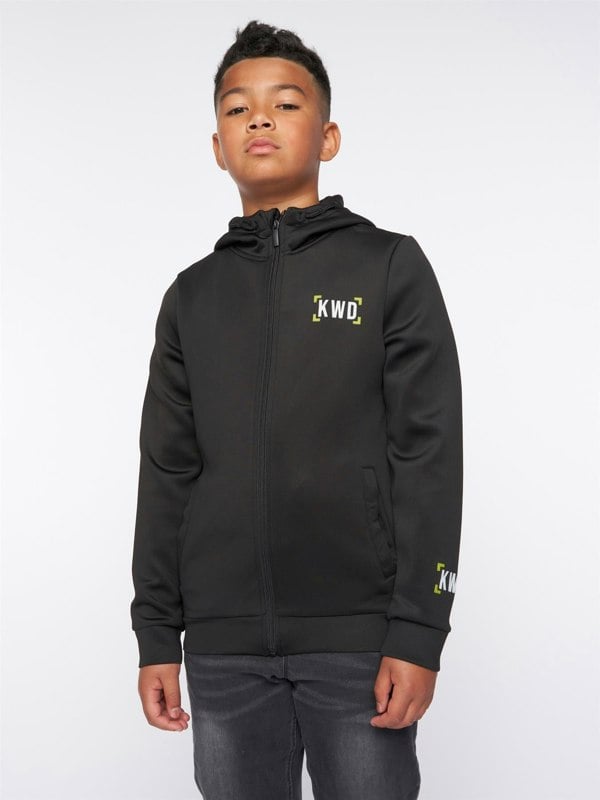 Kings Will Dream Karson Zip Thru Hood Jet Black