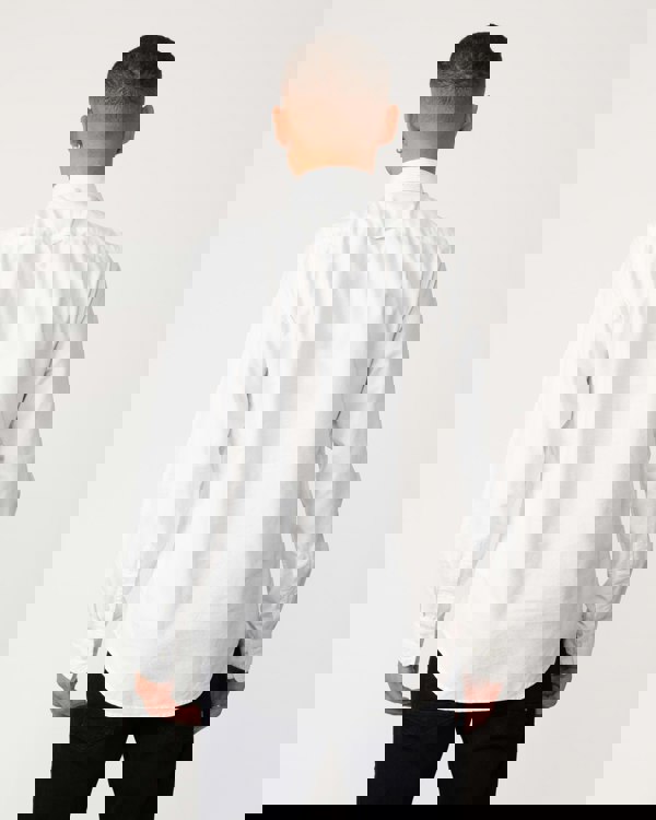 GANT Mens Slim Fit Long Sleeve Oxford Shirt - 110 White