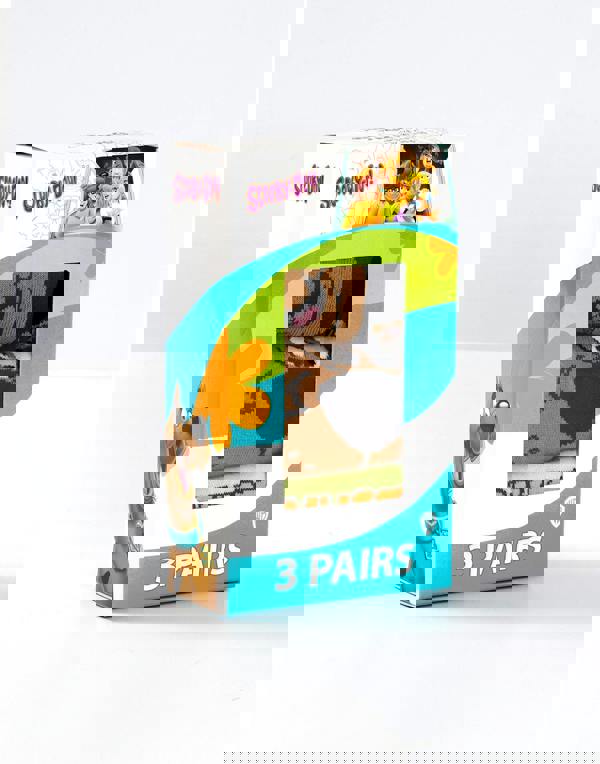 Scooby Doo Unisex Multicoloured Character Calf Socks Set of 3