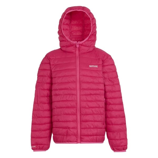 Regatta Girls Hillpack II Hooded Padded Jacket - Pink Potion