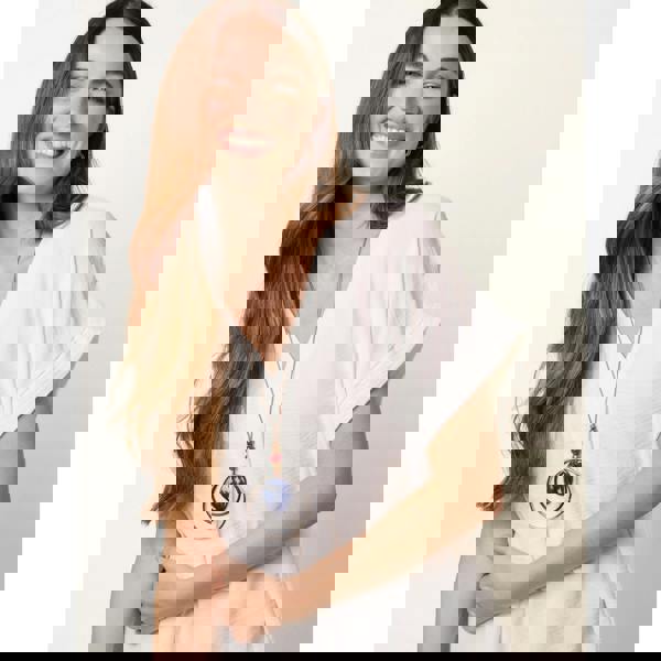 Blue Vanilla V Crossover Top