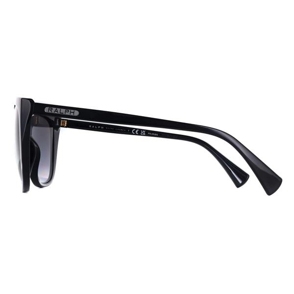 Ralph by Ralph Lauren Sunglasses RA5274 5001T3 Shiny Black Polarized Gradient Grey