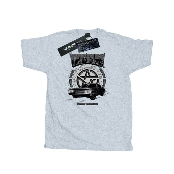 Supernatural Mens Winchester Bros T-Shirt - Sports Grey