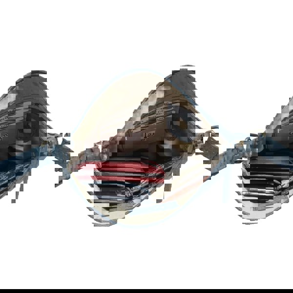 Assots London 'CORI' Denim Distressed  Real Leather Crossbody Bag