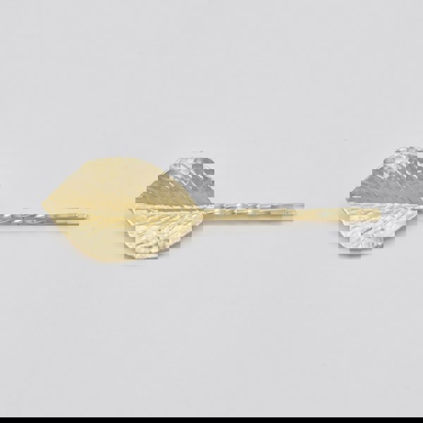 leaf hair clips set matte gold