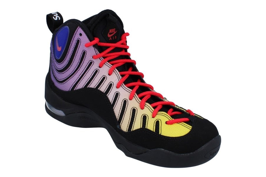 Nike Air Bakin Sp Supreme Mens Trainers Dx3292  001 - Black Speed Red Multi Color 001 - Photo 3