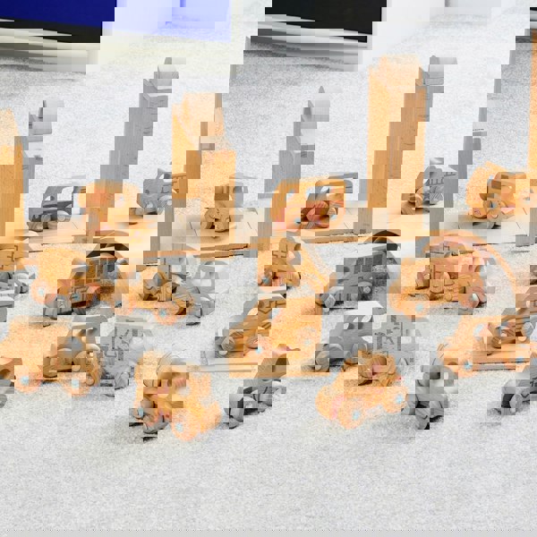 tickit Natural Wooden Vehicles Set