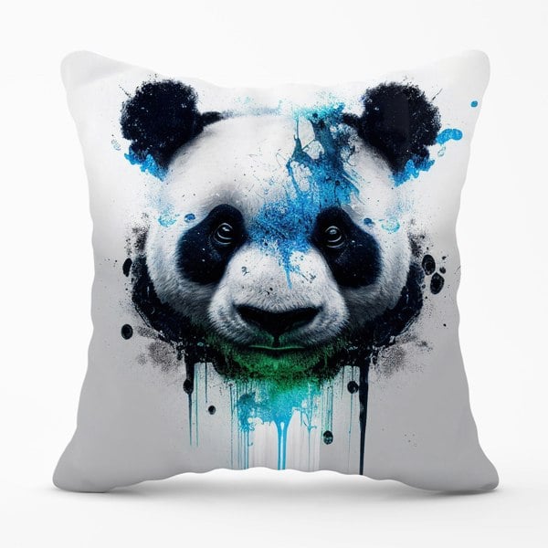 Warren Reed Panda Face Splashart Light Background Cushions