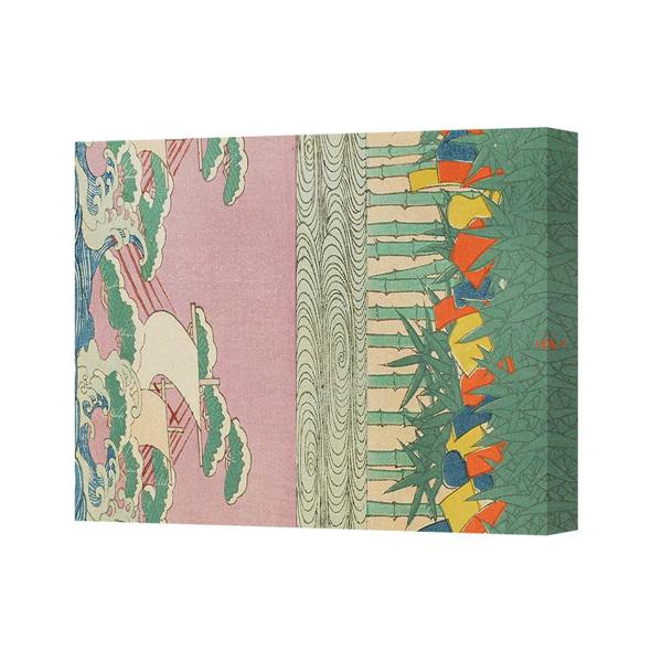 Benjamin Tate Design Colorful Abstract Canvas Wall Art Print Number 4269