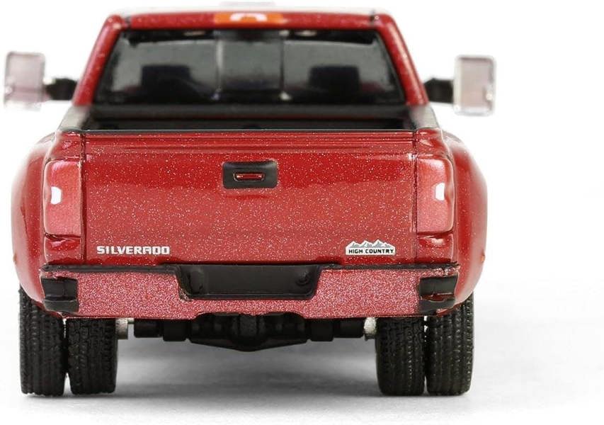 MCSlots 2018 Chevrolet Silverado 3500 HD Dually Red Metallic 1:64 Greenlight 46150D