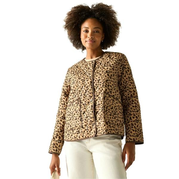 Regatta Womens/Ladies Mira Leopard Print Jacket - Brown - 