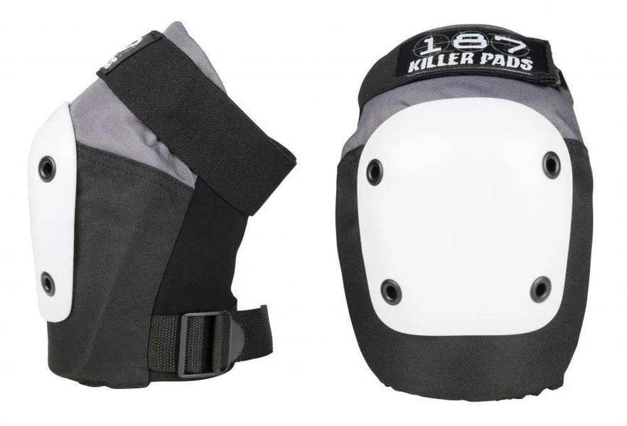 187 Killer Pads Adult Fly Knee Slim Skate Protection Pad Grey