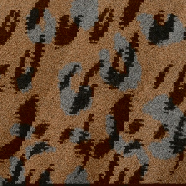 Jil Sander Mens Jil Sander Leopard Mohair Crew Knit in Beige