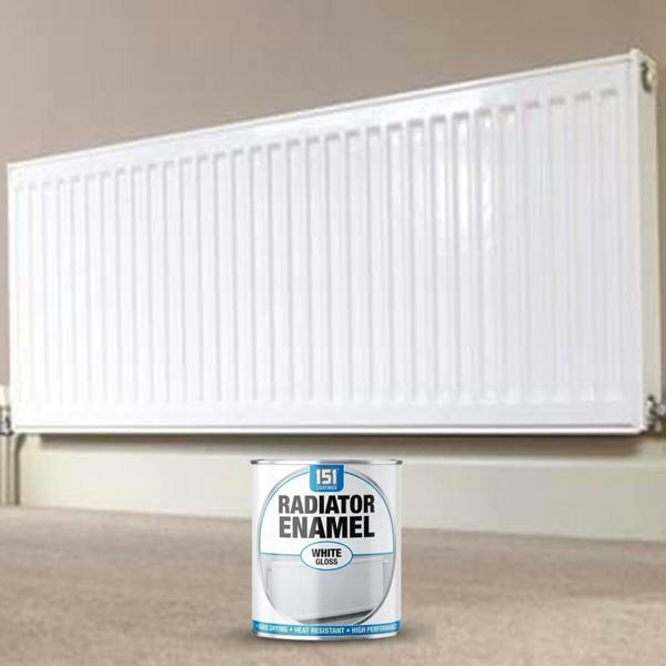 151 12X Radiator Enamel White Gloss Paint 300ml