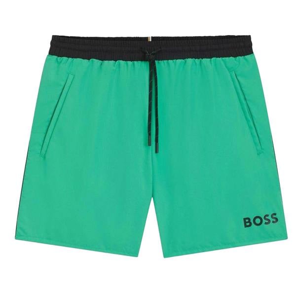 Boss Mens Starfish Swim Shorts - Bright Green - 
