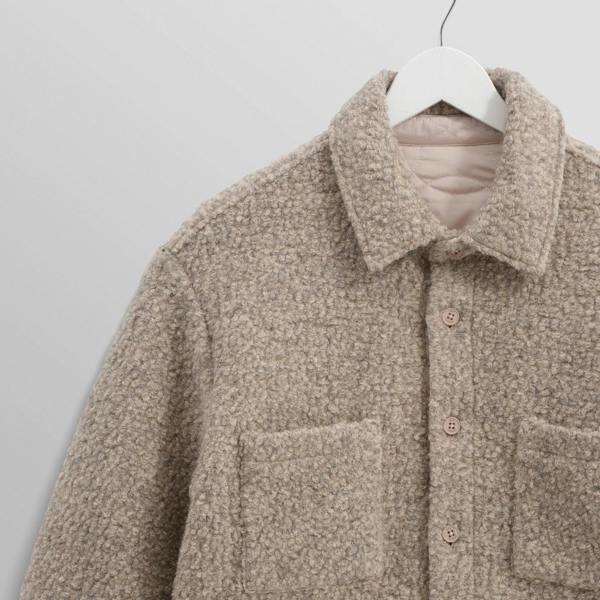 Wax London Mount Bobble Wool Reversible Overshirt