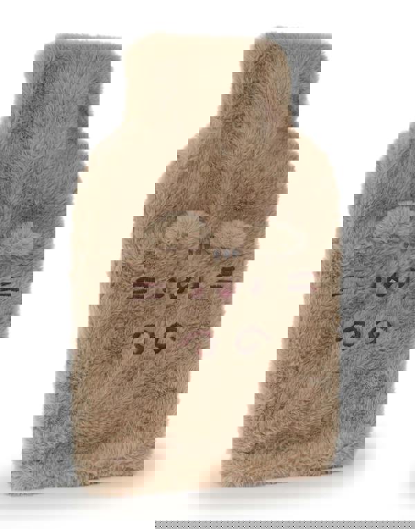 Pusheen Womens Brown Novelty face Hot Water Bottle (One Size)