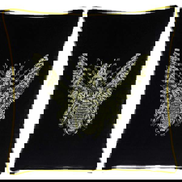 Paoletti Cerana Cushion Cover - Black