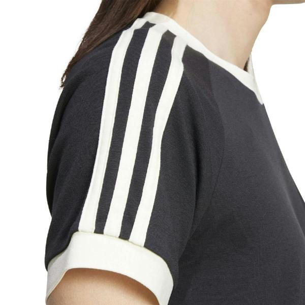 Adidas Mens Cali 3 Stripes T-Shirt - Black - 