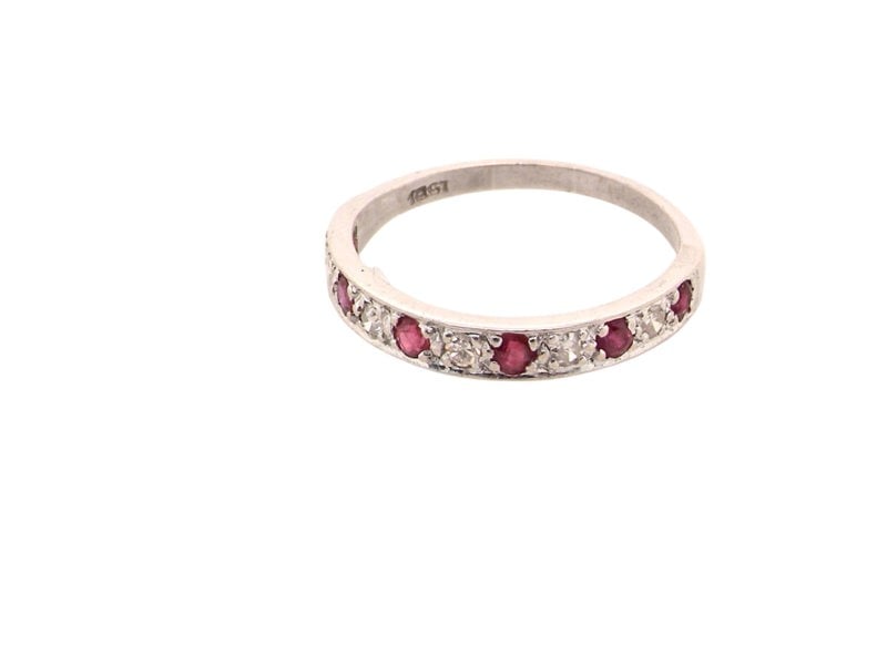 Vintage Tom A Ruby and Diamond Eternity Ring