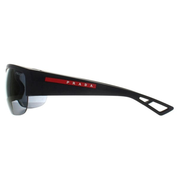 Prada Sport Sunglasses PSA01S 1BO10J Matte Black Dark Blue Violet Mirror