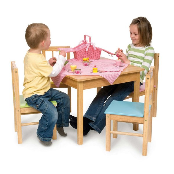 Bigjigs Toys Solid Wooden Table, Ideal For Any Playroom Or Bedroom, 51cm Tall