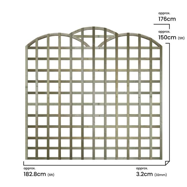 4 pack trellis triple dome square [w.6ft x h.5ft] 1