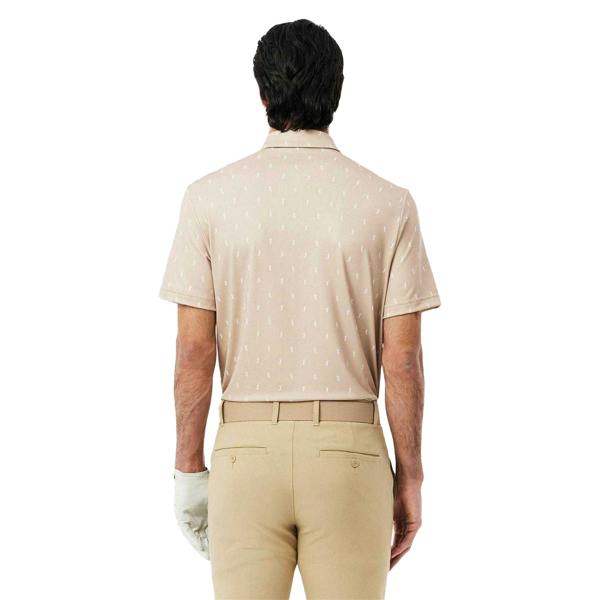 Lacoste Mens UV Protection Regular Polo Shirt - Beige - 