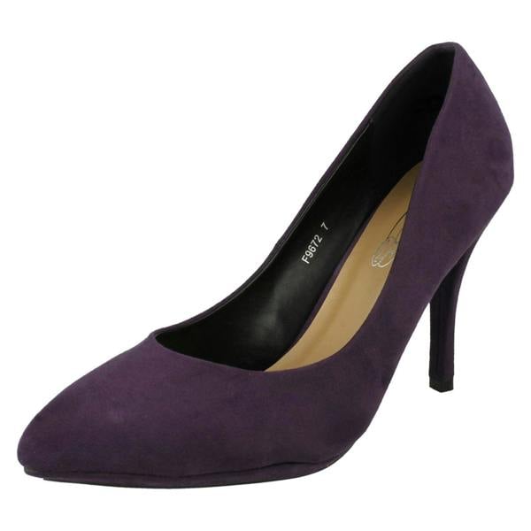 Spot On Ladies Spot On High Heel Pointed Toe Court Shoe