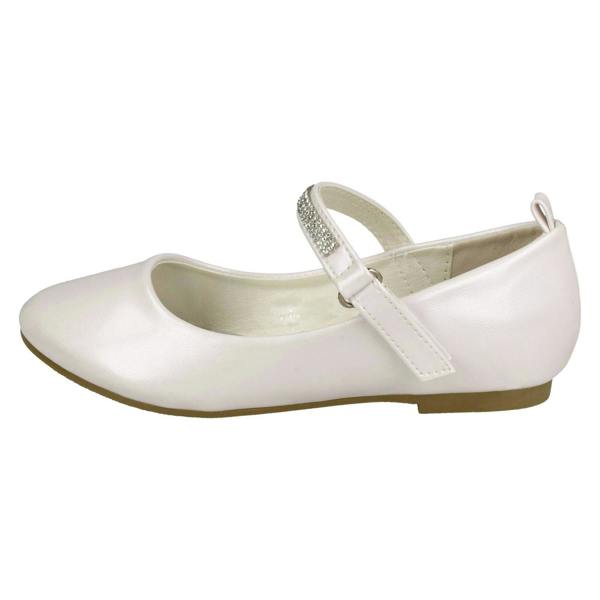 Spot On Girls Spot On Diamante Bar Strap Ballerinas H2485