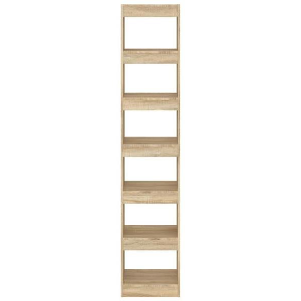 Berkfield Book Cabinet/Room Divider Sonoma Oak 40x30x198 cm