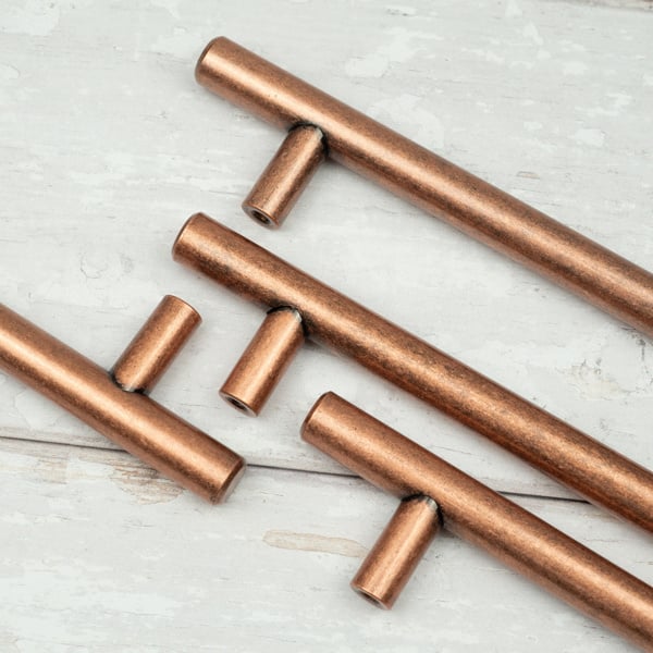 Handle & Home Antique Copper Bar Handle