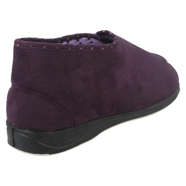 Padders Ladies Padders Wide Fitting Boot Style Slippers Cherish