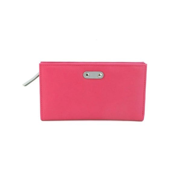 Eastern Counties Leather Womens/Ladies Rosemary Contrast Leather Purse - Fuchsia/Grey