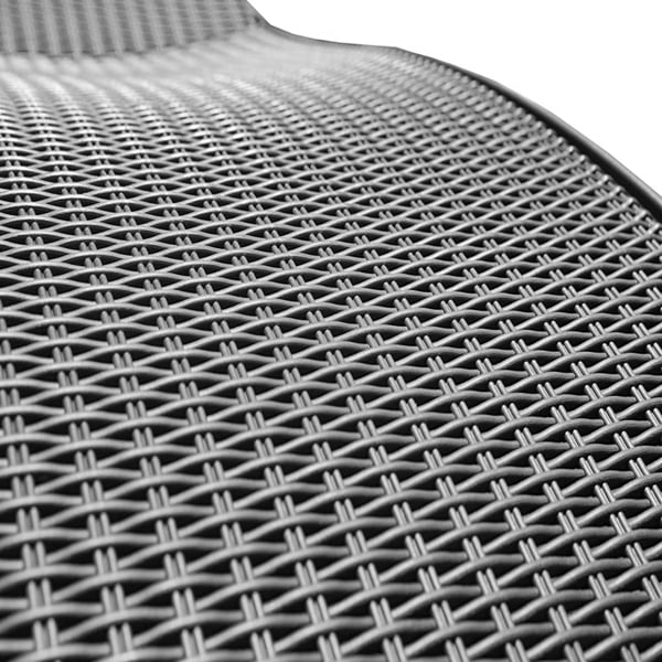 Centurion Supports MALDIVES Black Outdoor High-End PU Rattan Adjustable Sun Lounger Pair