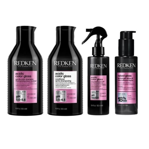 Redken Acidic Color Gloss Shampoo Conditioner Treatment Leave-in