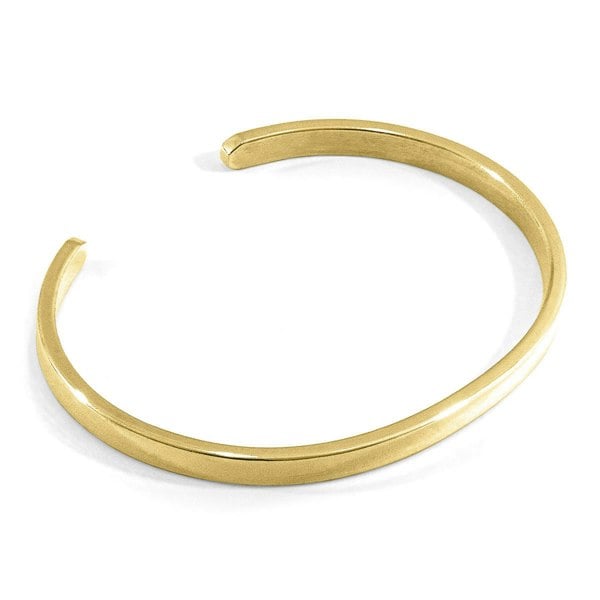 Anchor & Crew Reynolds Element Midi Geometric 9ct Yellow Gold Bangle