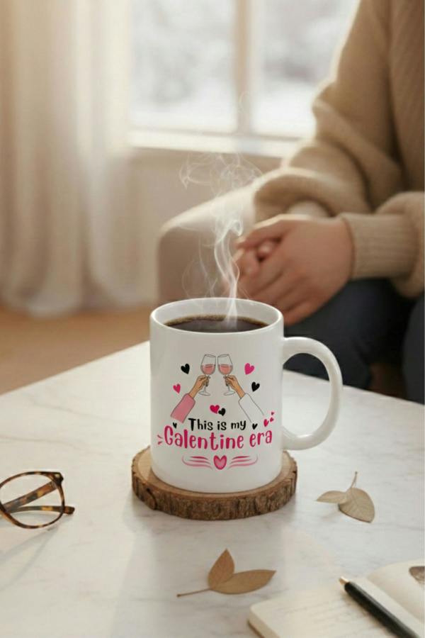 Dyzi This Is My Galentine Era Printed Ceramic Mug Valentine’s Day Gift