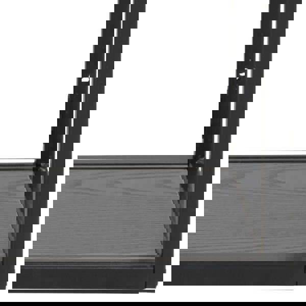 Furniture To Go Seaford Black Metal Wall Shelf with 3 Additional Black Shelves