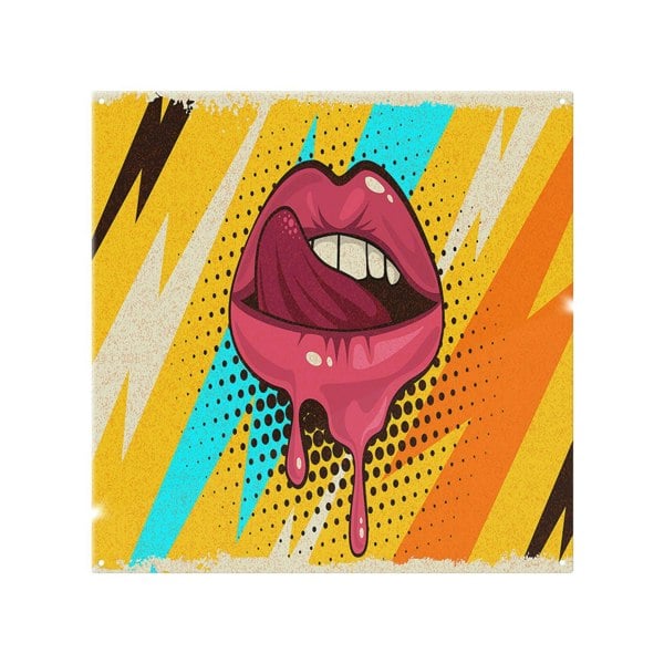 Benjamin Tate Design pop art retro vintage colorful background Designer Splash Back