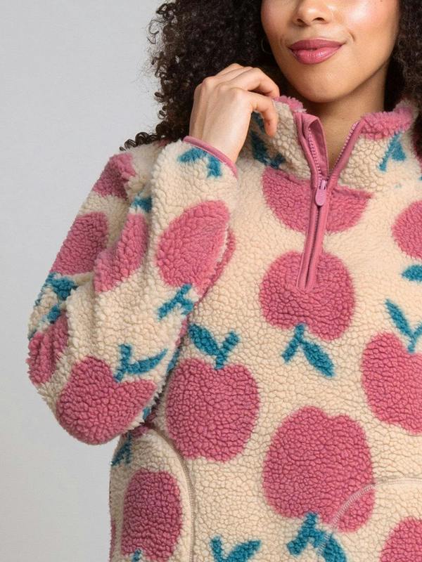Kite Womens Apples Purbeck 1/4 Zip Teddy Fleece