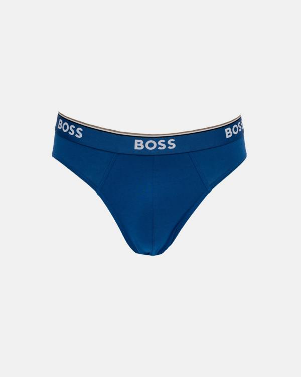blue breifs BOSS Orange 3 Pack Mens Power Briefs - Open Miscellaneous 962