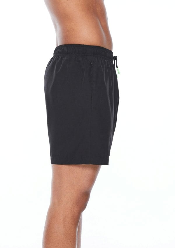 BOARDIES Black / Neon Green Stretch