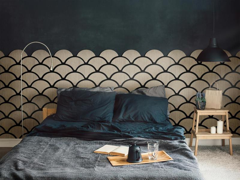 Fuse Acoustic Wooden Shell Wall Panel in Grey Oak