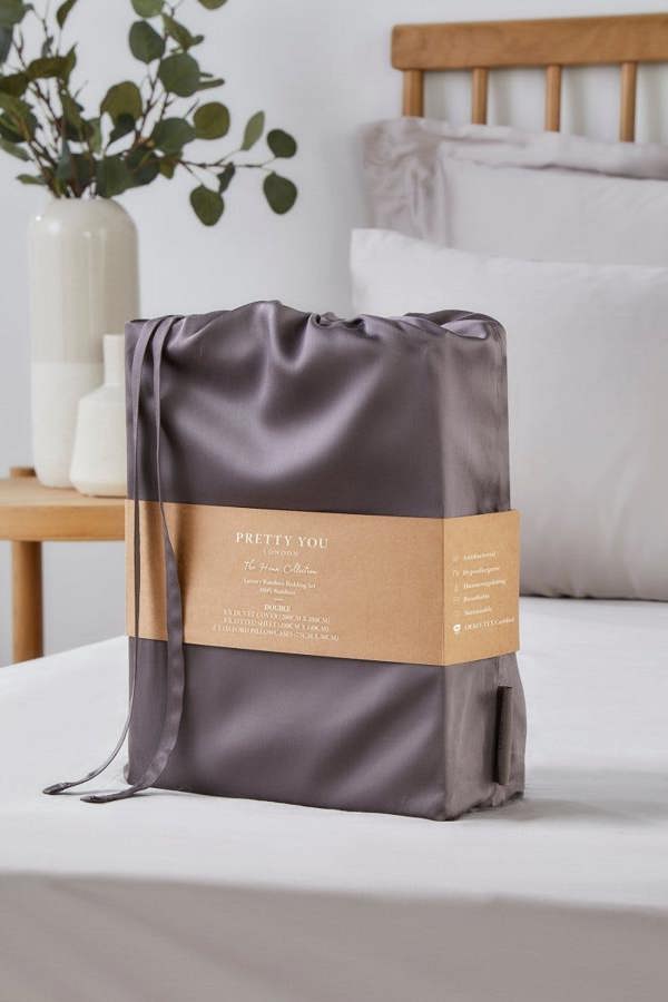Bamboo Bedding Set in Smoke Grey - Bedding